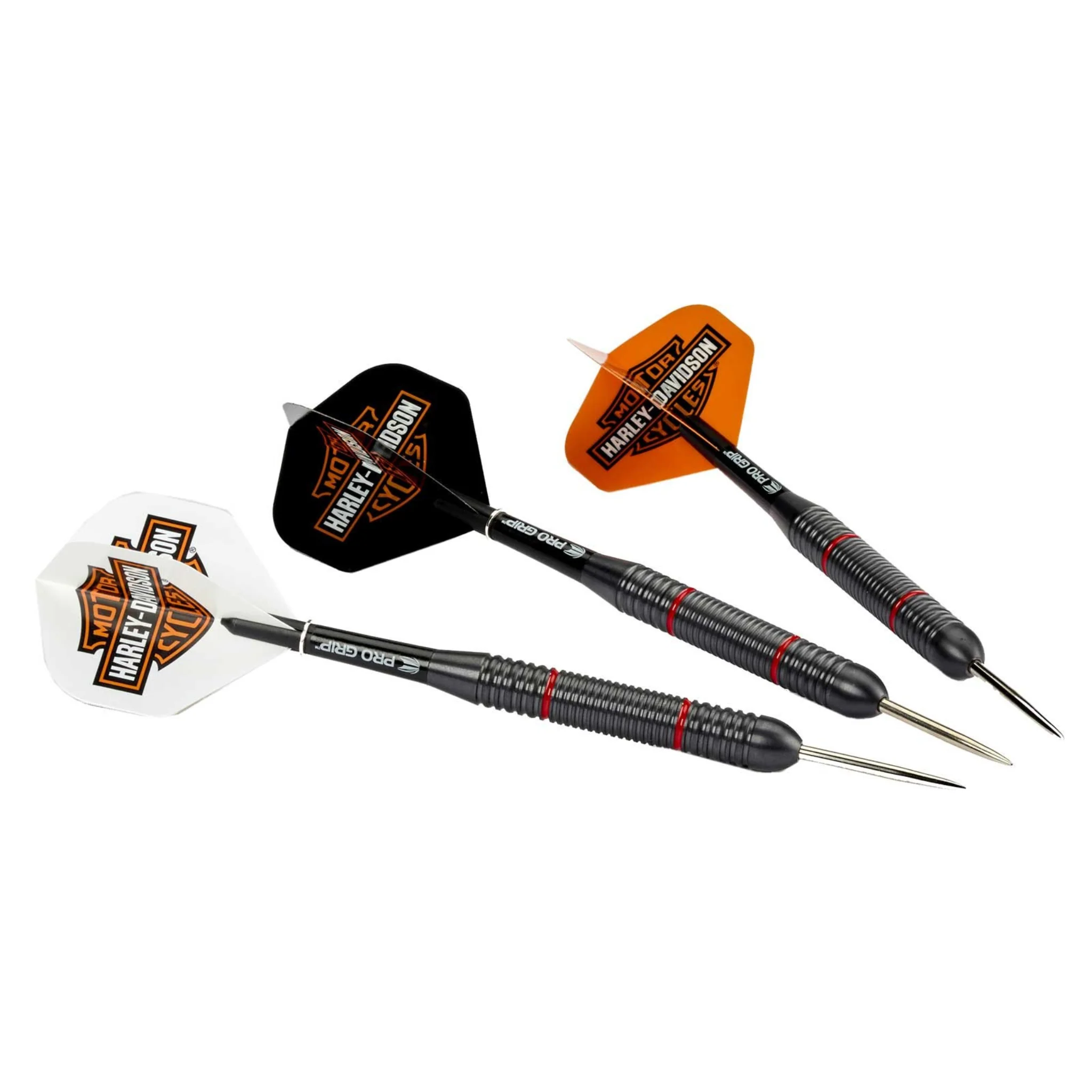 Harley-Davidson® 3 Pack NSTR-1 Steel Tip 22 gr. Darts - Black Coated Brass Barrels - Image 2
