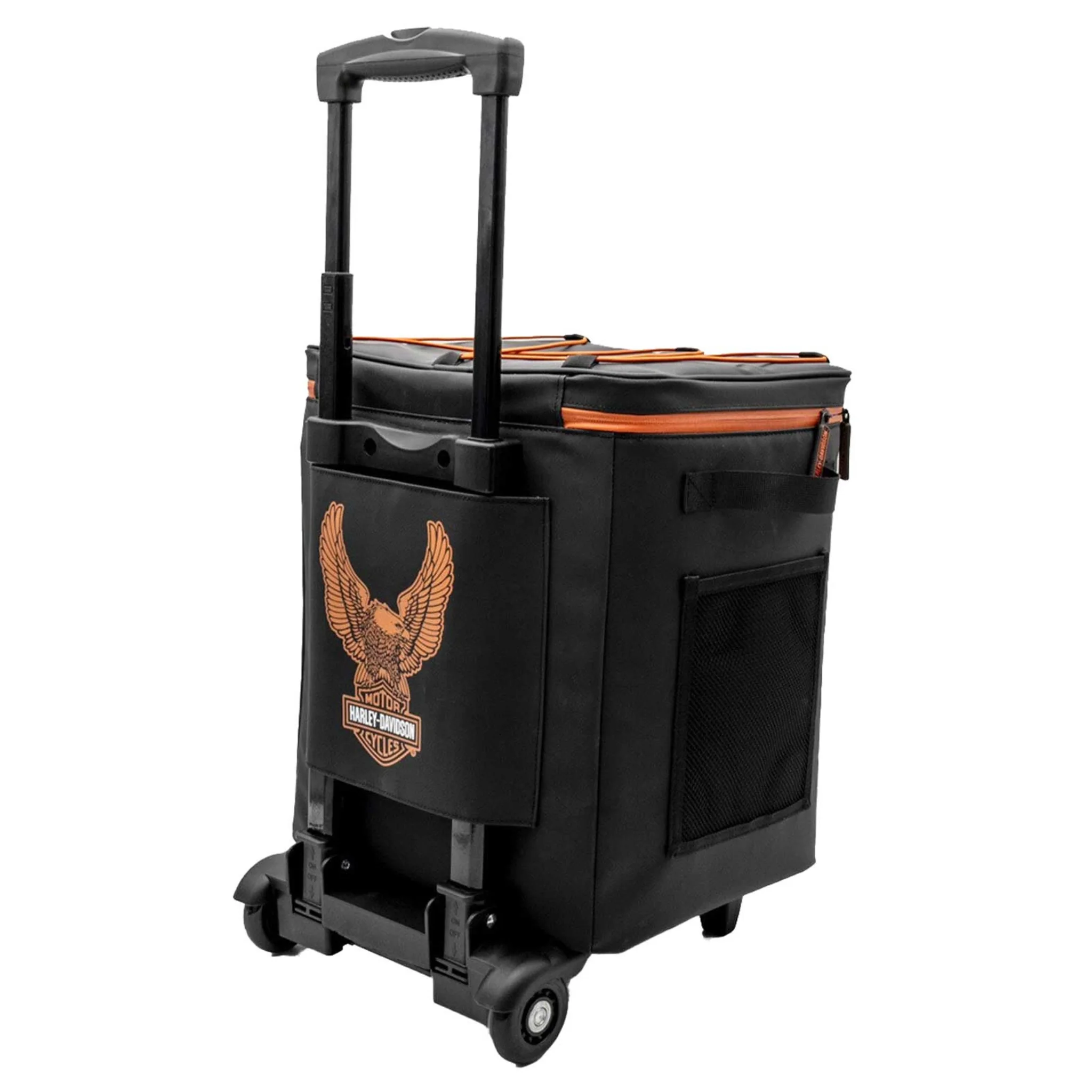 Harley-Davidson® Bar & Shield Eagle Portable Soft Rolling Cooler – Black - Image 3