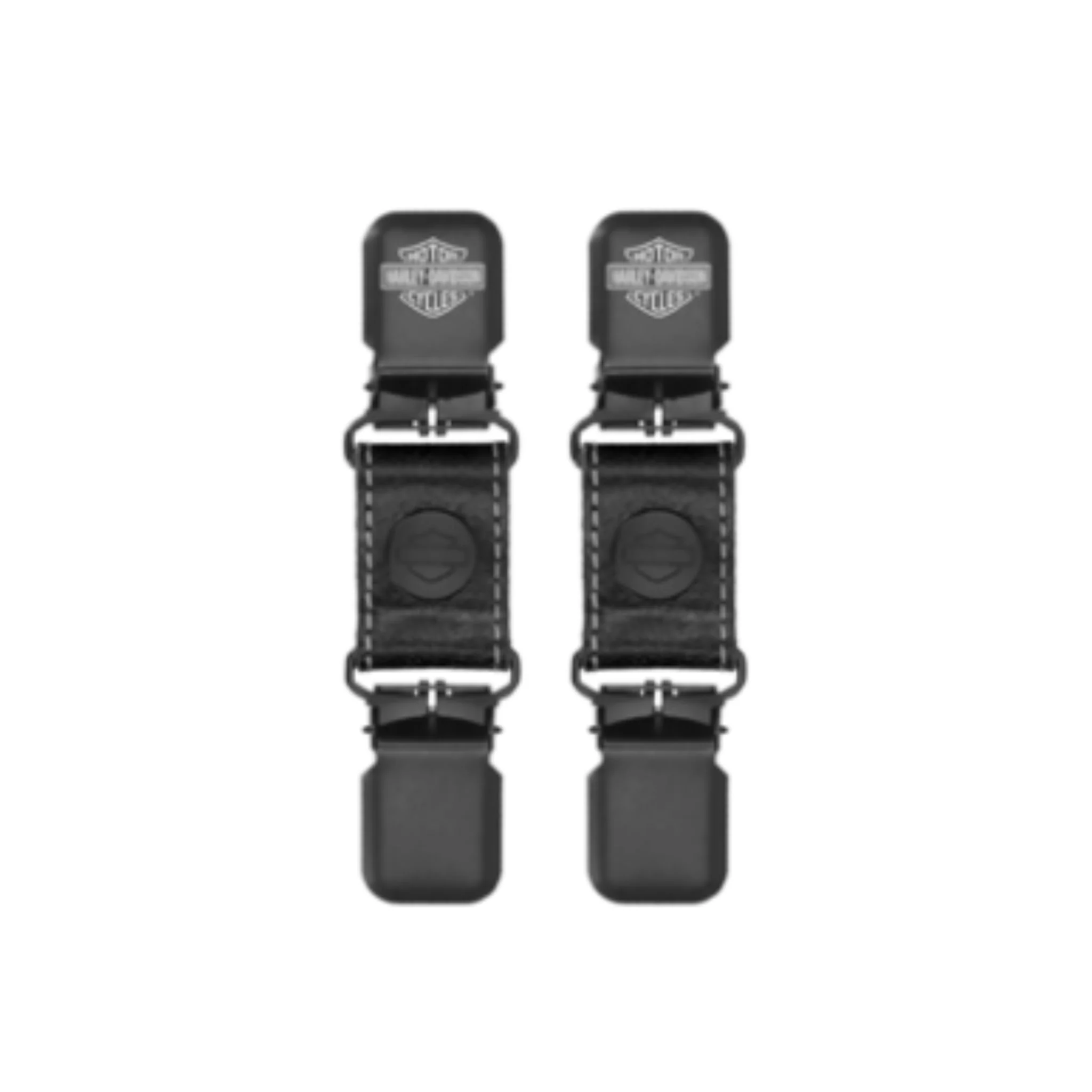 Harley-Davidson® Leather Boot Clips - Black
