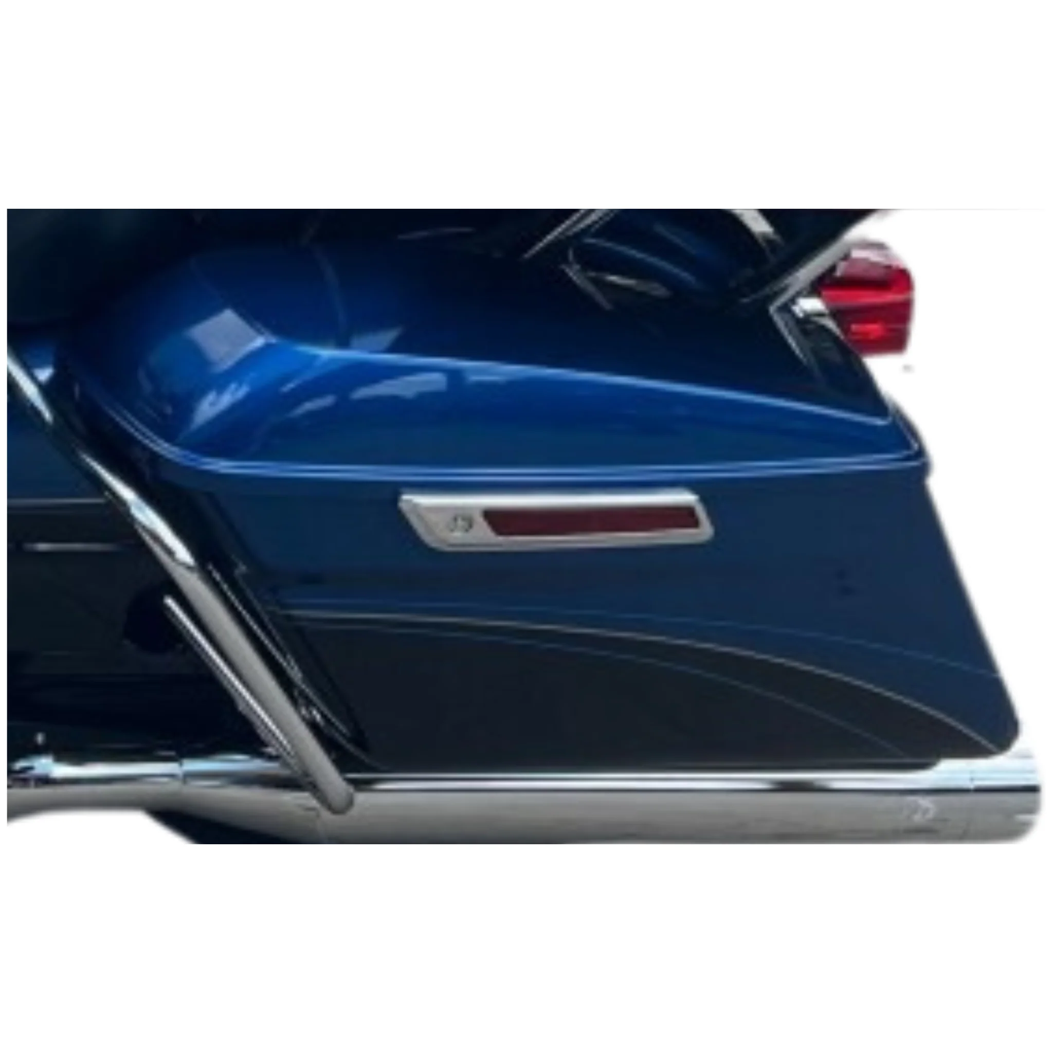 Harley-Davidson® Left Side Saddlebag Lower - Legend Blue / Vivid Black