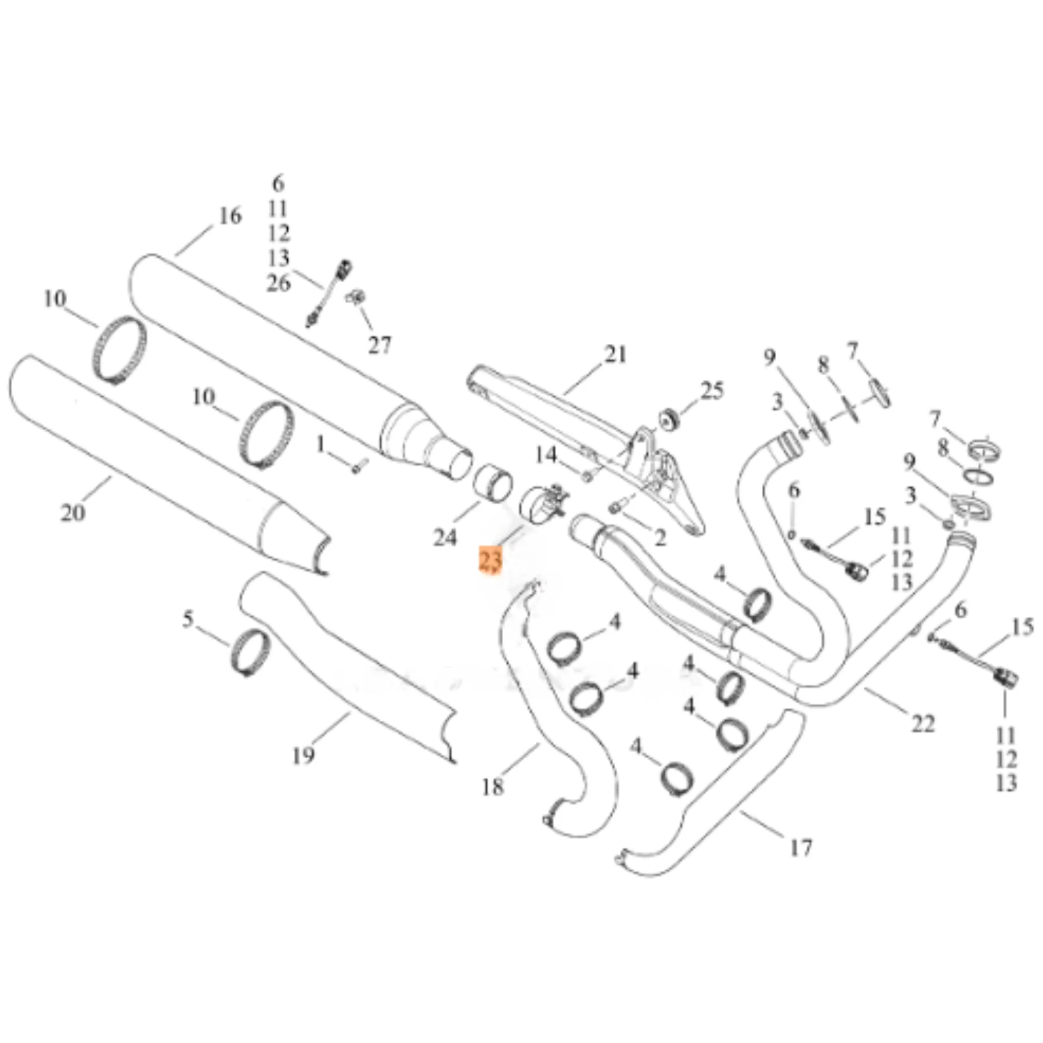 Harley-Davidson® Muffler Clamp - Image 2