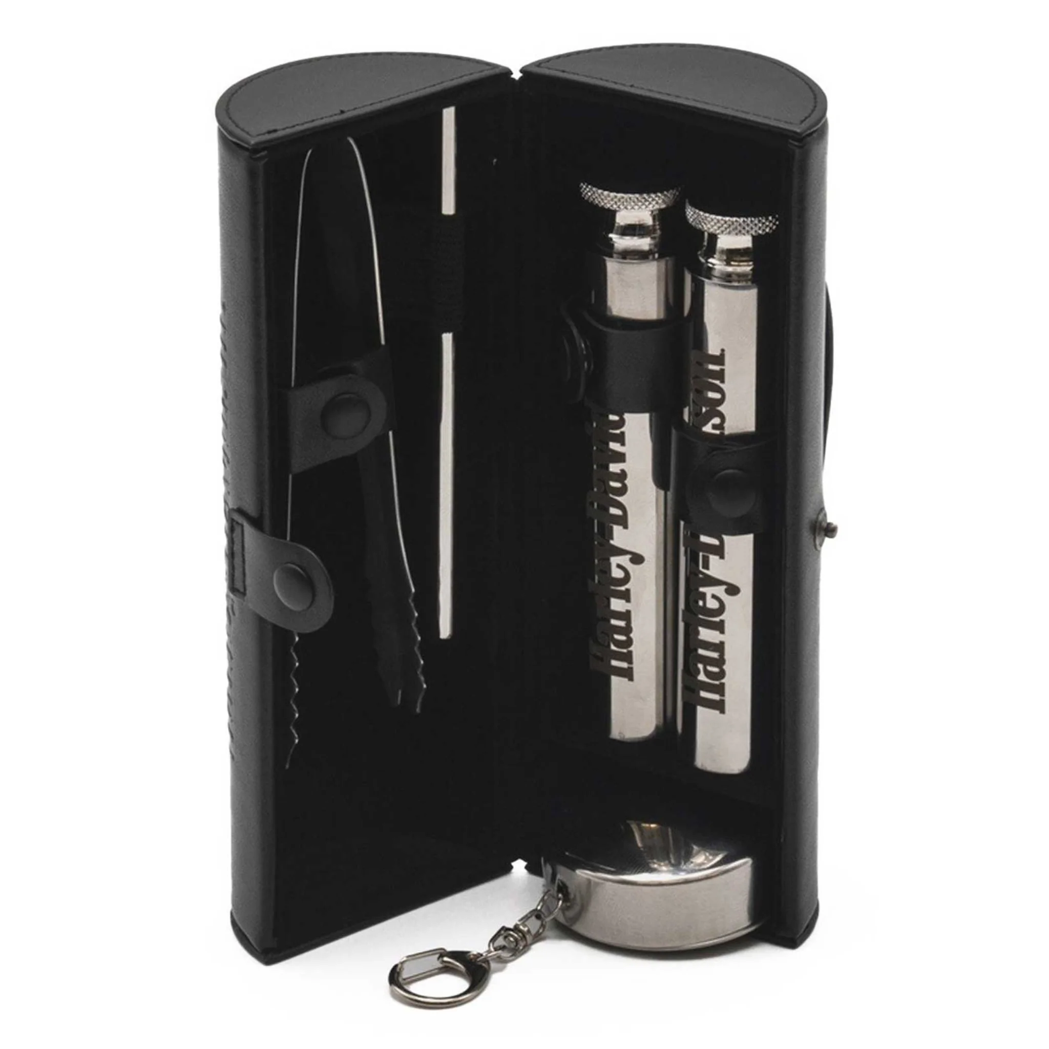 Harley-Davidson® Open Bar & Shield Eagle Travel Bar Set - Stainless Steel - Image 3