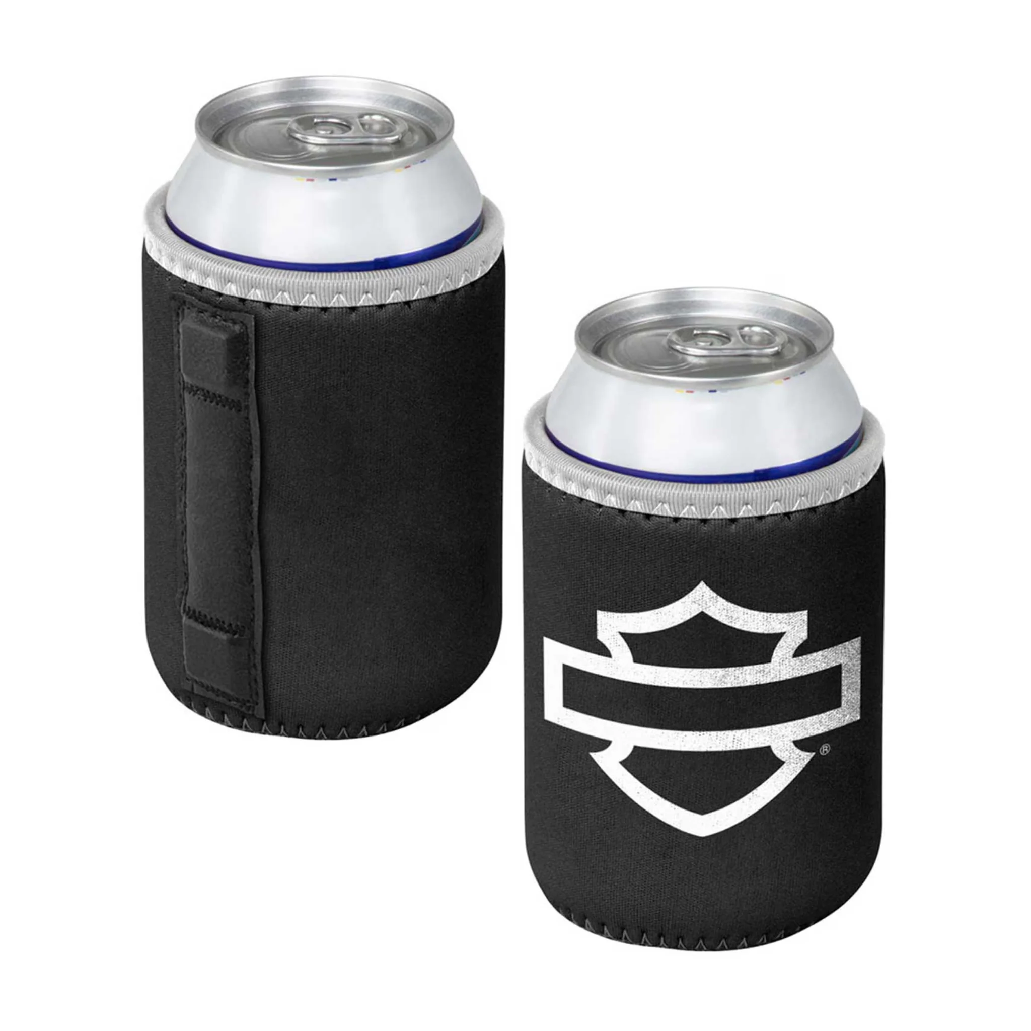 Harley-Davidson® Open Bar & Shield Magnetic Neoprene Can Cooler - Image 2