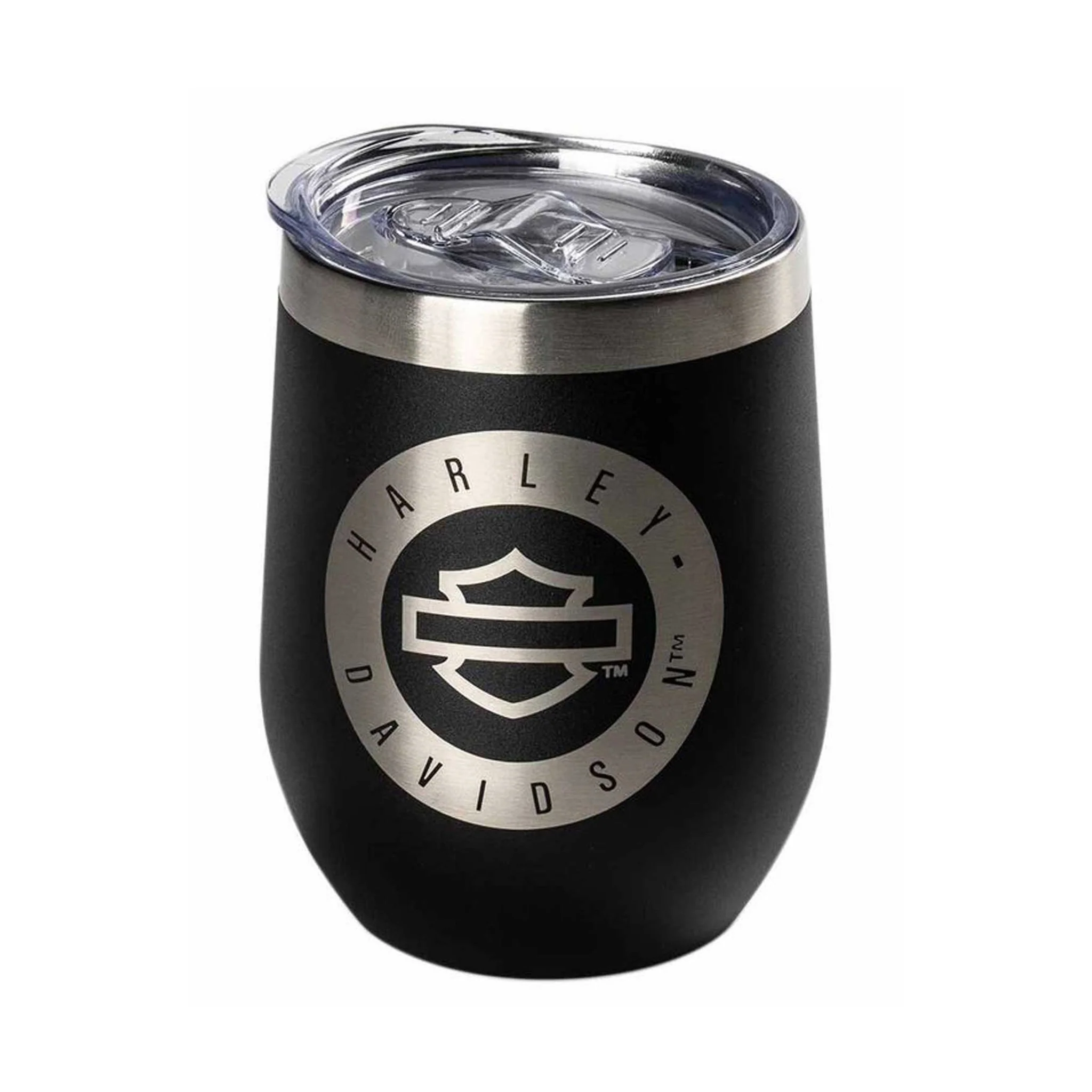 Harley-Davidson® Open Bar & Shield Stainless Steel Stemless Wine Tumbler - Image 2