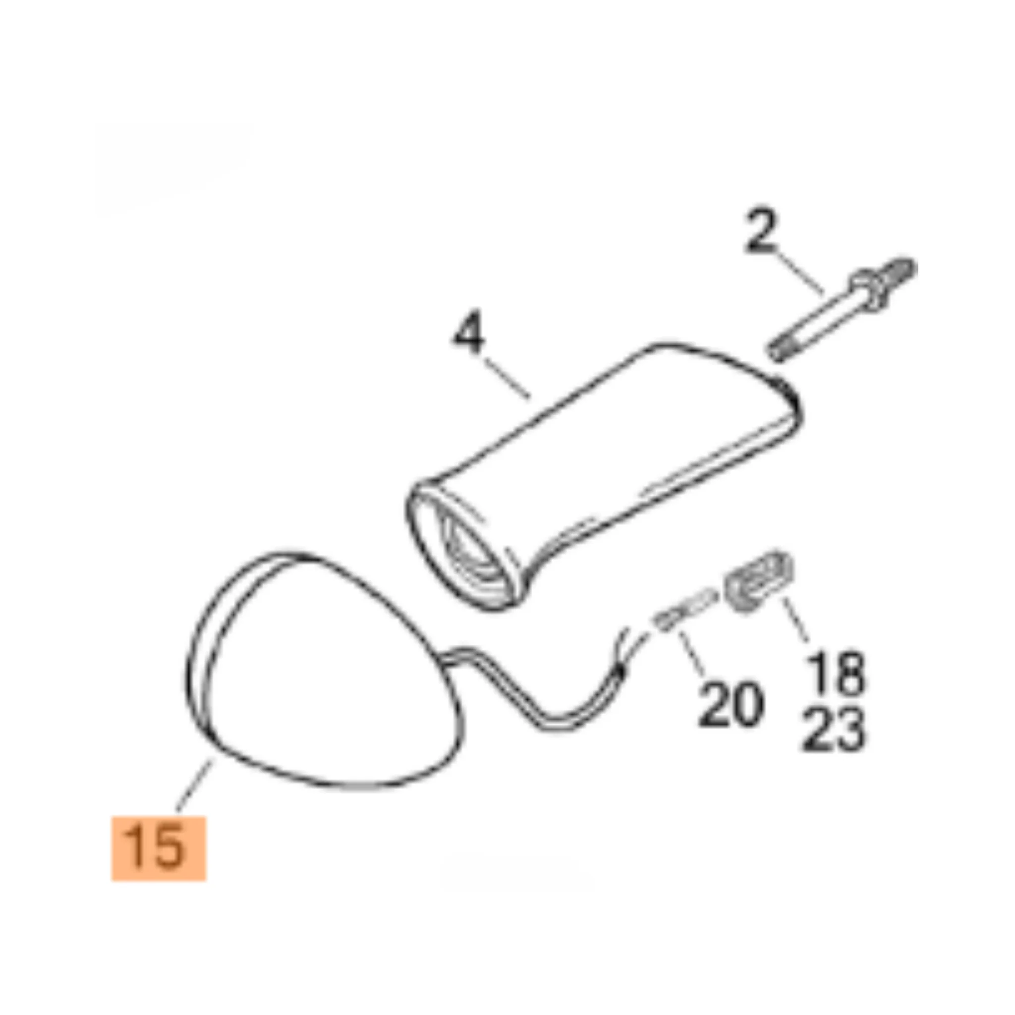 Harley-DavidsonĀ® Rear Turnsignal - Seventy-Two '12-'13