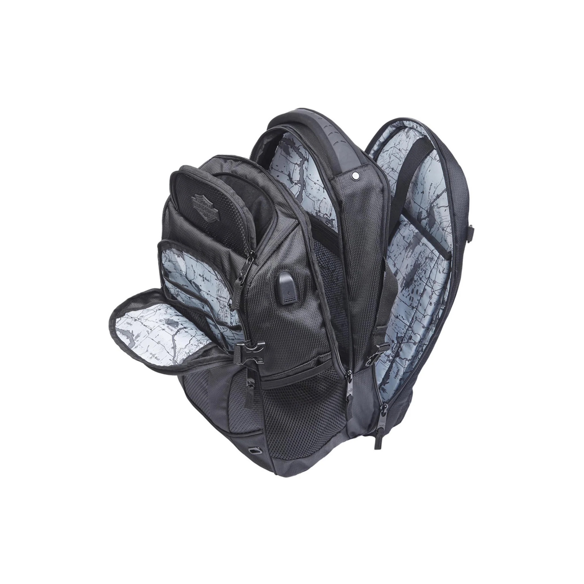 Harley-Davidson® Renegade II Hi-Tech External USB Port Backpack - Black - Image 3