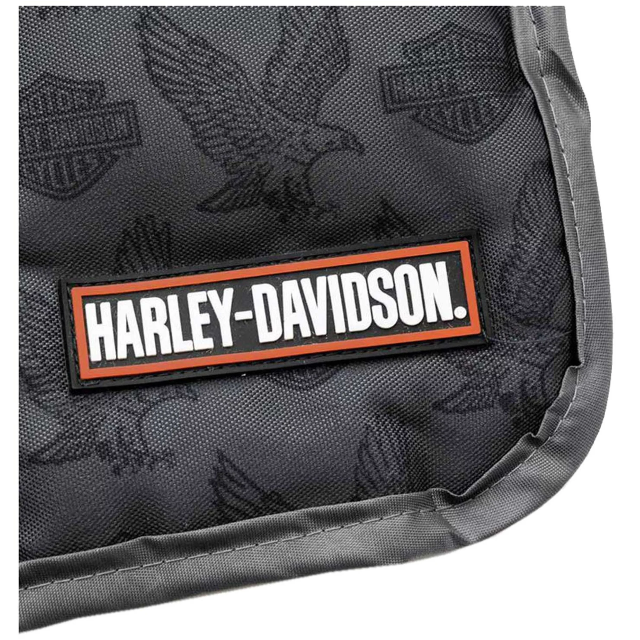 Harley-Davidson® Repeat Bar & Shield Eagle Pet Travel Bed - MD/LG - Image 2