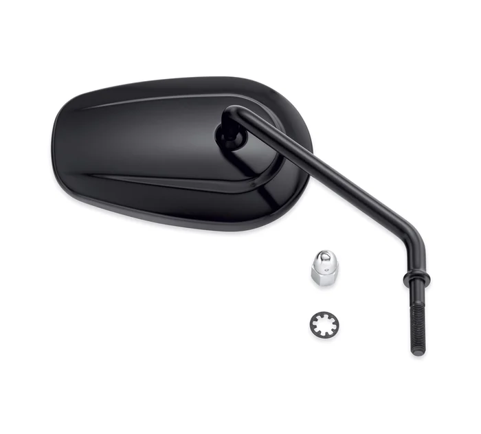 Harley-Davidson® Tapered Long Stem Black Mirror - Right Side