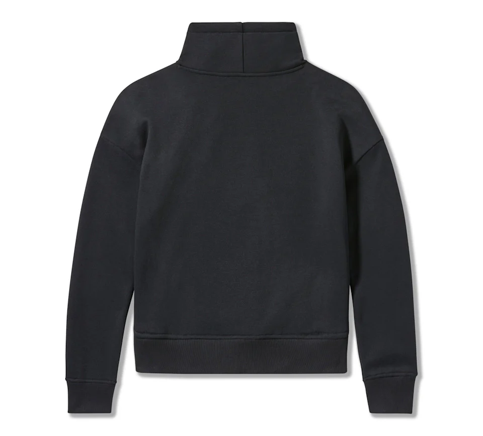 Harley-Davidson® Women's Essential Bar & Shield Funnel Neck Pullover - Harley Black - Image 2