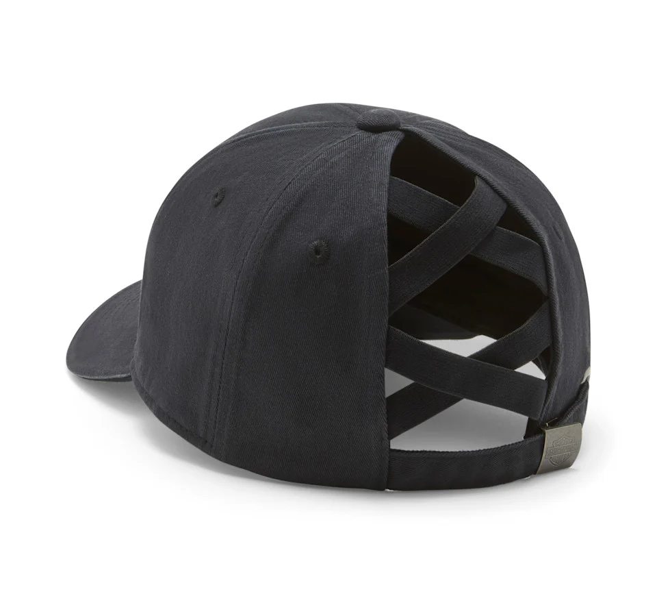 Harley-Davidson® Women's Vintage Flame Ponytail Cap - Image 2