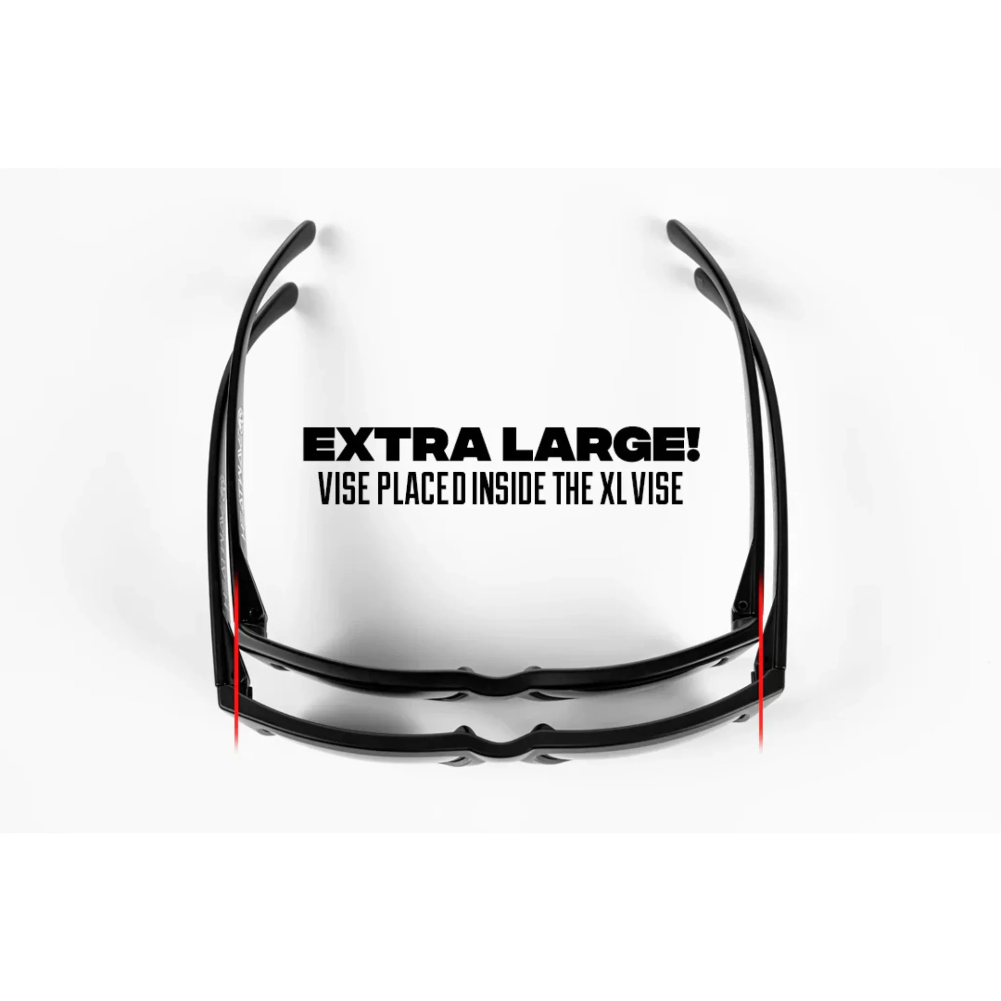 Heat Wave Visual - XL Vise - Clear Lens - Black Frame - Image 3